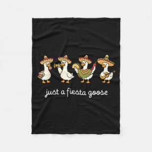 A fiesta goose cinco de mayo funny mexican fiesta fleece blanket