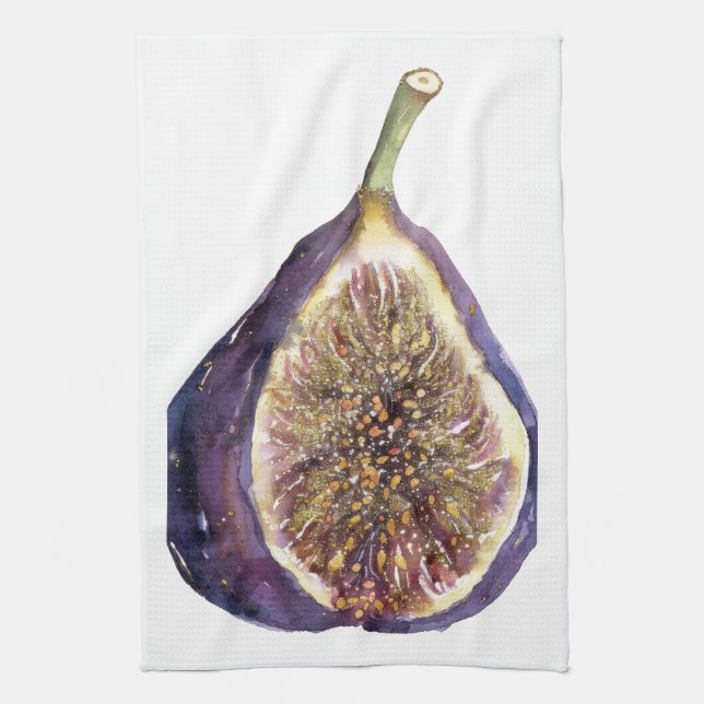 A Fig Painting Tea Towel (Vertical)