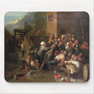 A Fight Outside a Tavern Mouse Mat