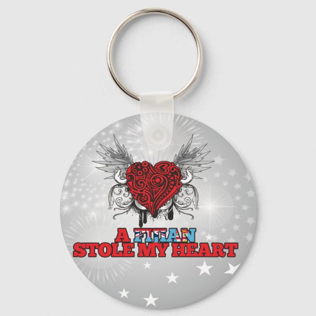 A Fijian Stole my Heart Key Ring (Front)