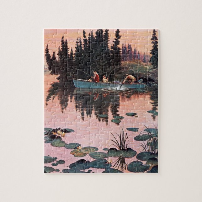 A Fine Catch by John Clymer Jigsaw Puzzle (Vertical)