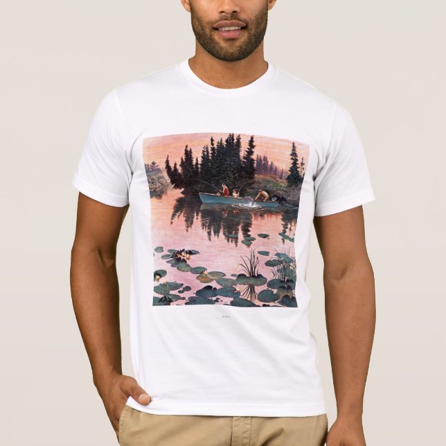 A Fine Catch by John Clymer T-Shirt (Front)