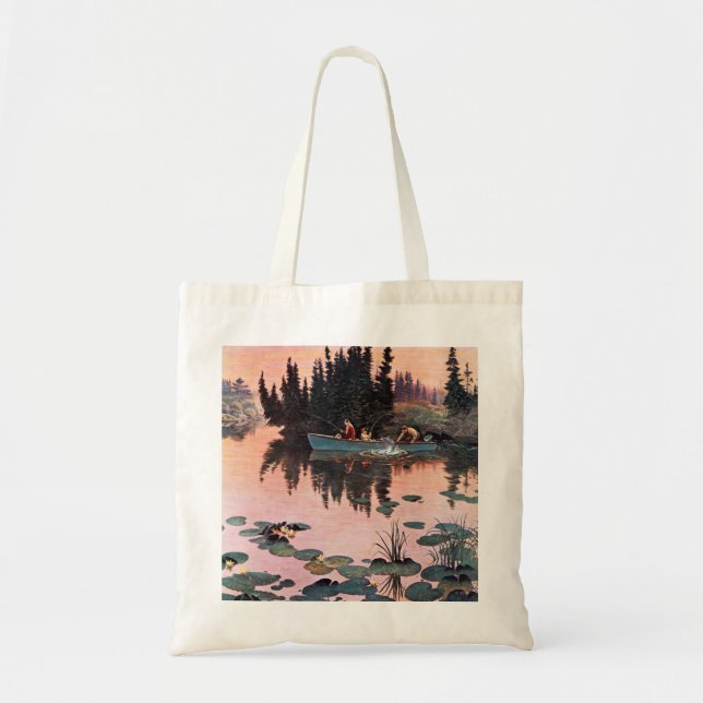 A Fine Catch by John Clymer Tote Bag (Front)