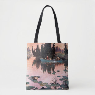 A Fine Catch by John Clymer Tote Bag