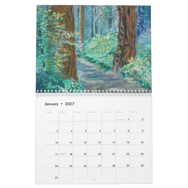 A Fine Year Calendar (Jan 2027)