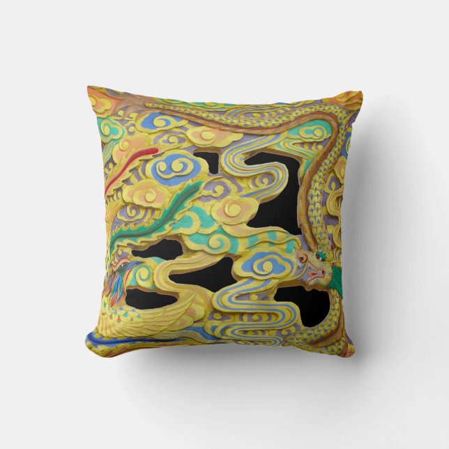 A Firebird and Dragon Guard the Gate on a Cushion (Front)