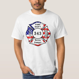 A Firefighter 9/11 Never Forget 343 T-Shirt