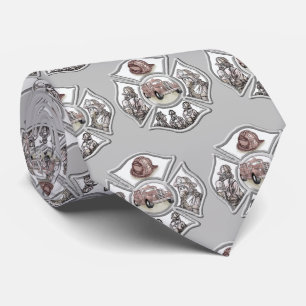 A Firefighter Maltese Cross Tie