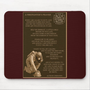 A Firefighter's Prayer Mouse Mat