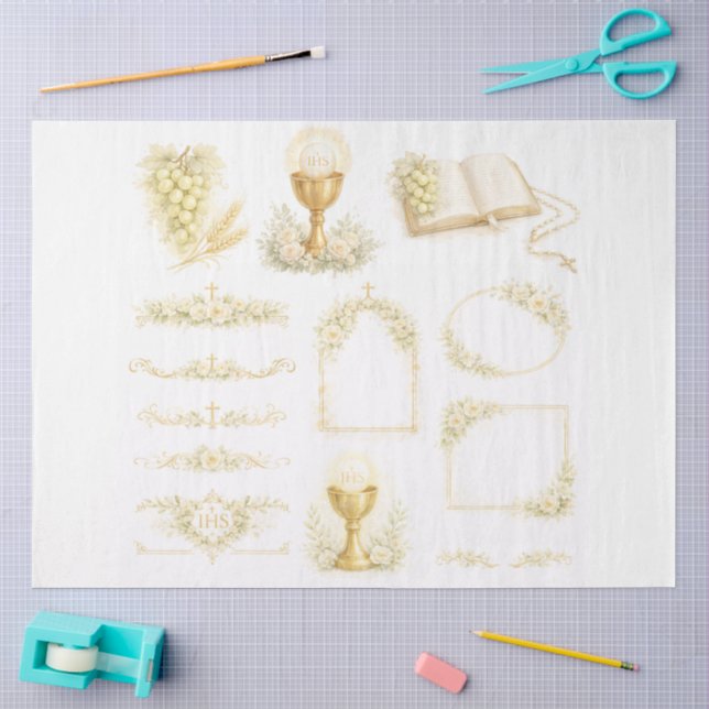 A First Holy Communion Design #4 Tissue Paper (Craft)