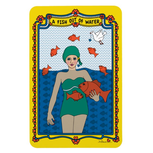 A Fish Out of Water_B_4x6 Refrigerator Magnet (Vertical)