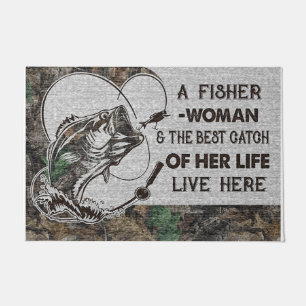 A Fisher Woman And The Best Catch Of Her Life Doormat