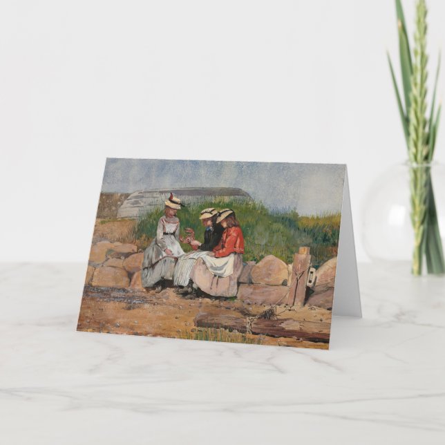 A Fisherman’s Daughter | Winslow Homer Card (Front)