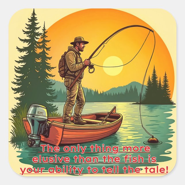  A Fisherman’s Retreat Square Sticker (Front)