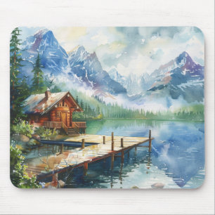 A Fishing Hose On The Lake Mouse Mat