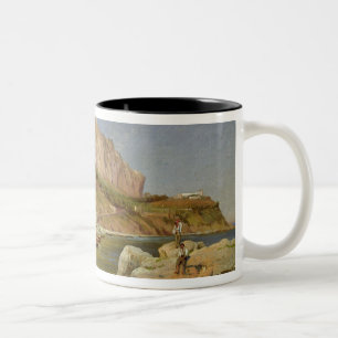 A Fishing Village at Capri Two-Tone Coffee Mug