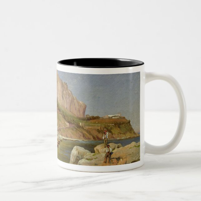 A Fishing Village at Capri Two-Tone Coffee Mug (Right)