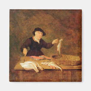 A Fishmonger, c.1667 (oil on panel) Magnet