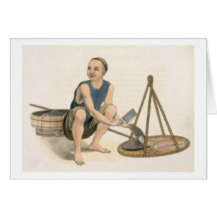 A Fishmonger, plate 39 from 'The Costumes of China