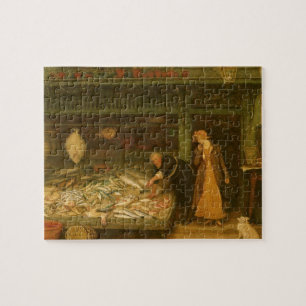 A Fishmonger's Shop by Frederick Walker Jigsaw Puzzle