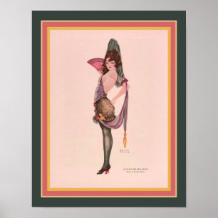 "A Flash of Old Spain' Art Deco ca. 1921 Poster