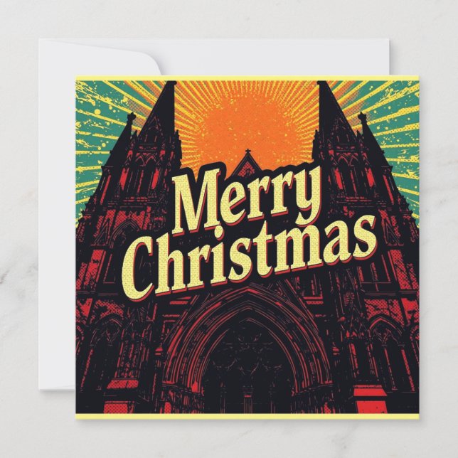 a flat gothic christmas card (Front)