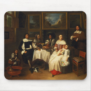 A Flemish Family at Dinner Mouse Mat