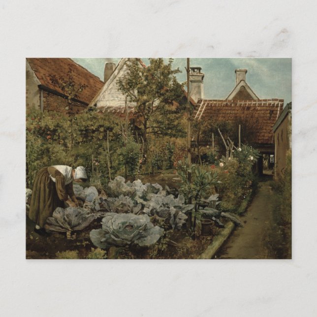 A Flemish Garden Postcard (Front)