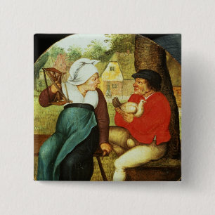 A Flemish Proverb 15 Cm Square Badge