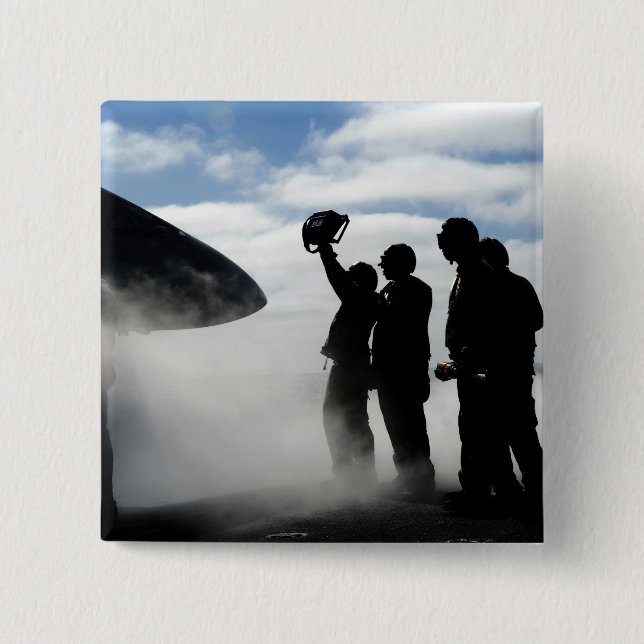 A flight deck crew member 15 cm square badge (Front)