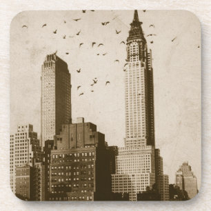 A flock of birds flying coaster