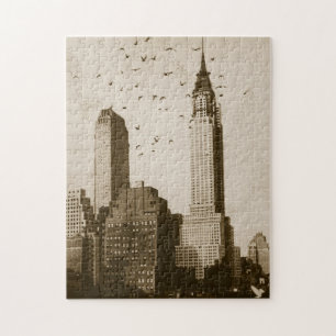 A flock of birds flying jigsaw puzzle
