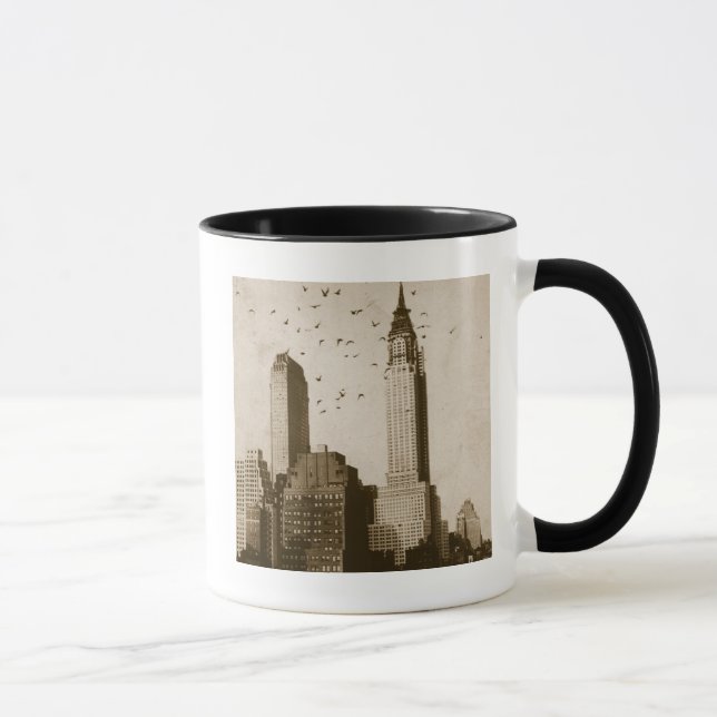 A flock of birds flying mug (Right)