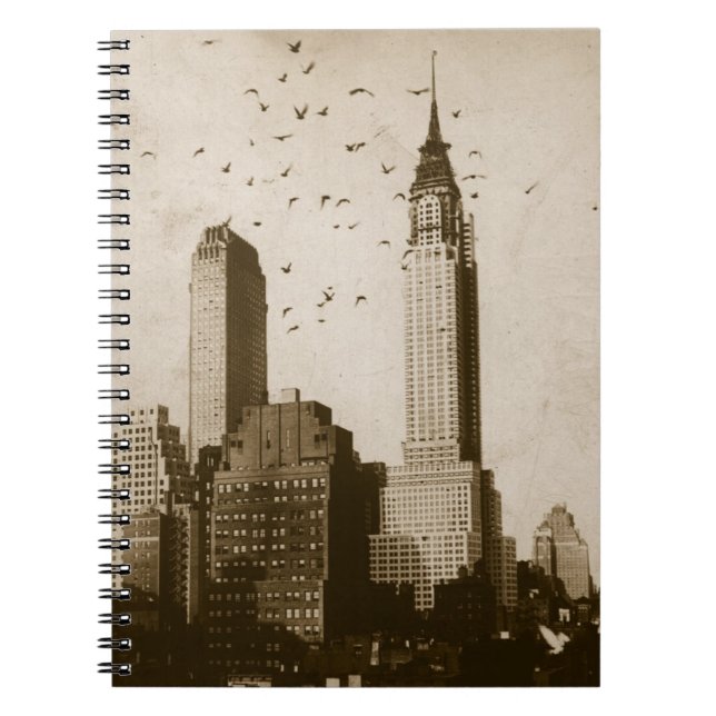 A flock of birds flying notebook (Front)