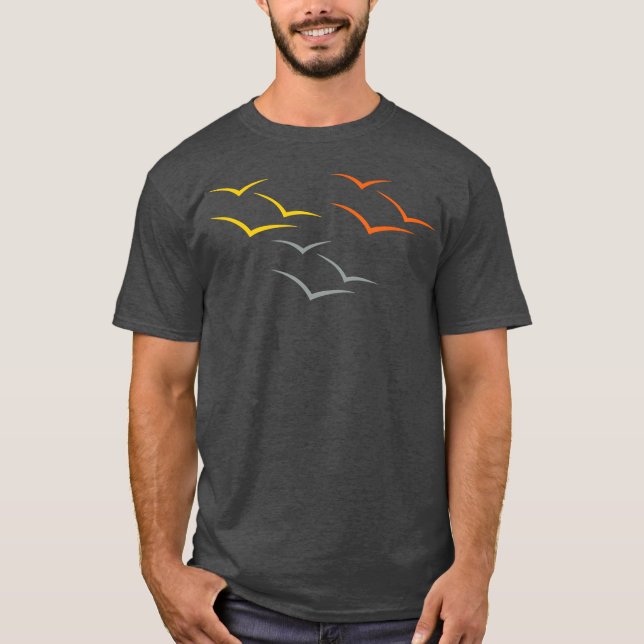 A Flock of Birds funny T-Shirt (Front)