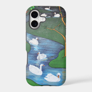 A Flock of Seven Swans-A-Swimming
