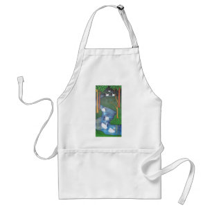 A Flock of Seven Swans-A-Swimming Standard Apron