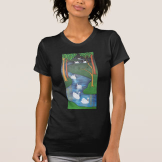 A Flock of Seven Swans-A-Swimming T-Shirt