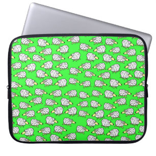 A Flock of Sheep in a Field Laptop Sleeve