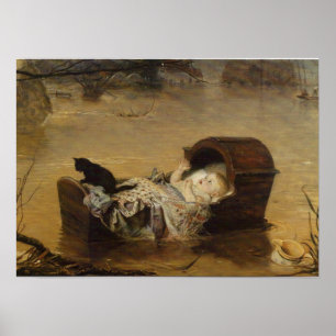 A Flood by John Everett Millais Poster