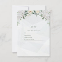 A Floral Affair Wedding RSVP Card