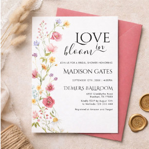 A floral bachelorette party invitation