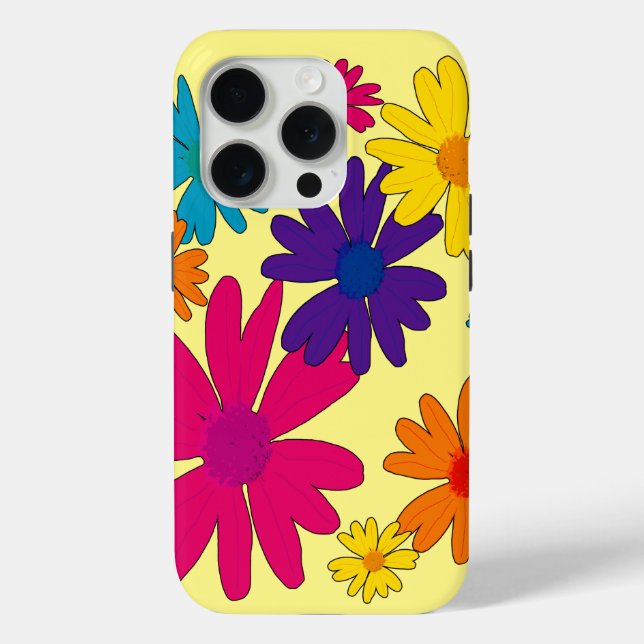 A floral bed of daisy flowers  Case-Mate iPhone case (Back)