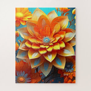 A floral illustration children's jigsaw puzzle