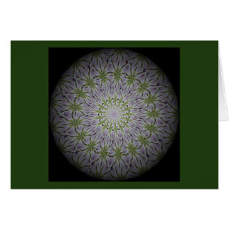 a floral mandala card for centring