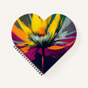 A Floral Odyssey – Expressive Bloom In Motion Notebook