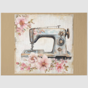 A Floral Sewing Machine Series Design #20 Tissue Paper