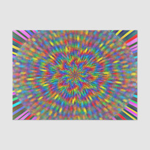 A Floral Tie Dye Tissue Paper