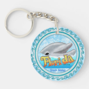 A Florida Dolphin Key Ring