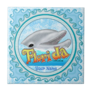A Florida Dolphin Tile